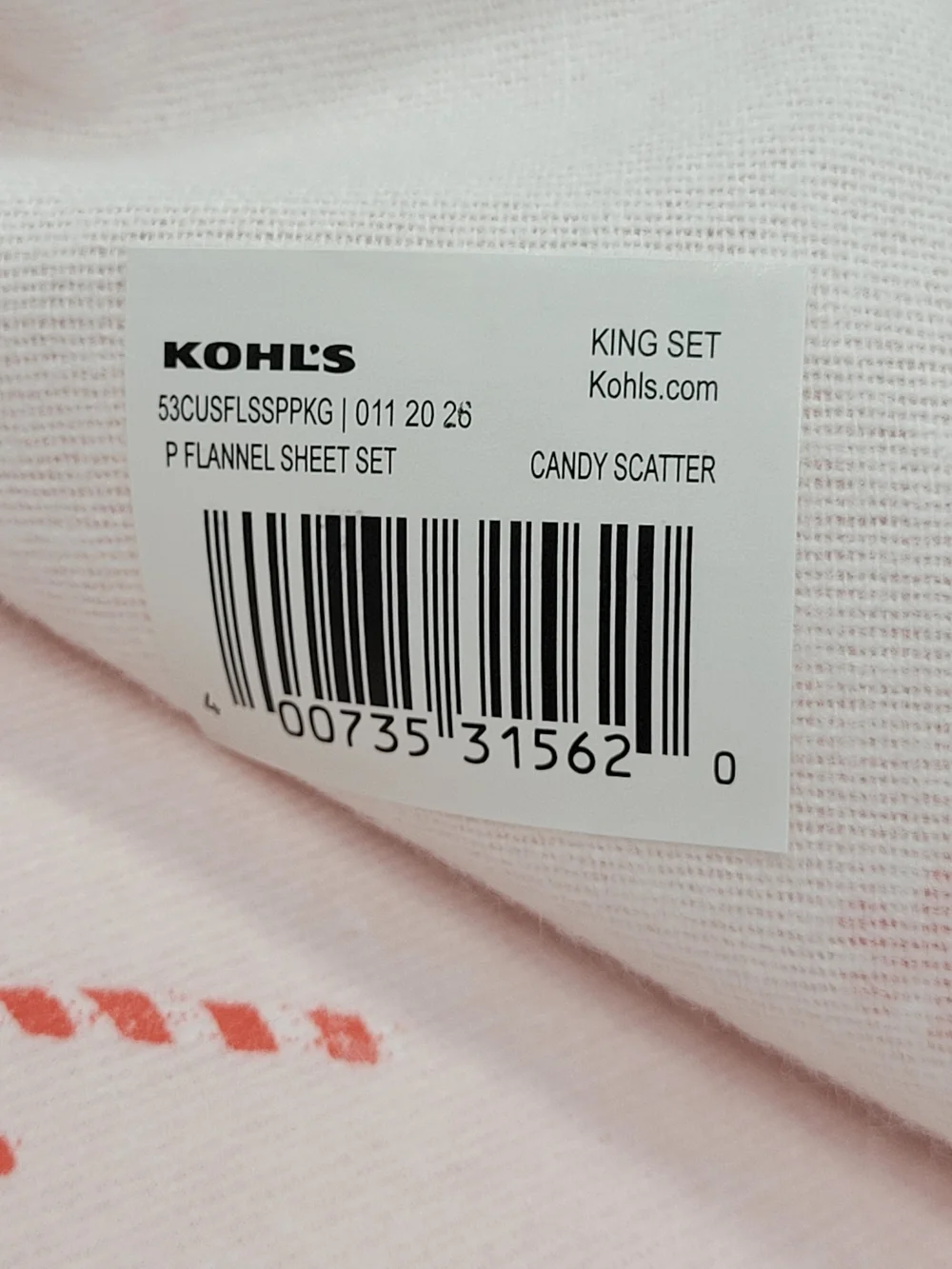 Cuddl Duds Heavyweight  Cotton Flannel Sheet Set Pink Candy Print KING Size NEW